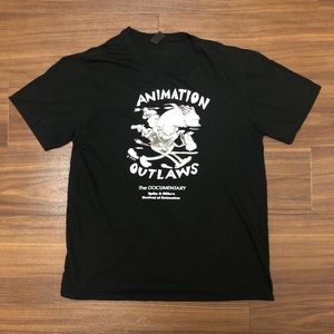 Animation Outlaws documentary black t shirt